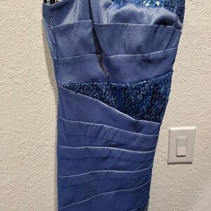 Teeze Me Shimmering Blue Dress